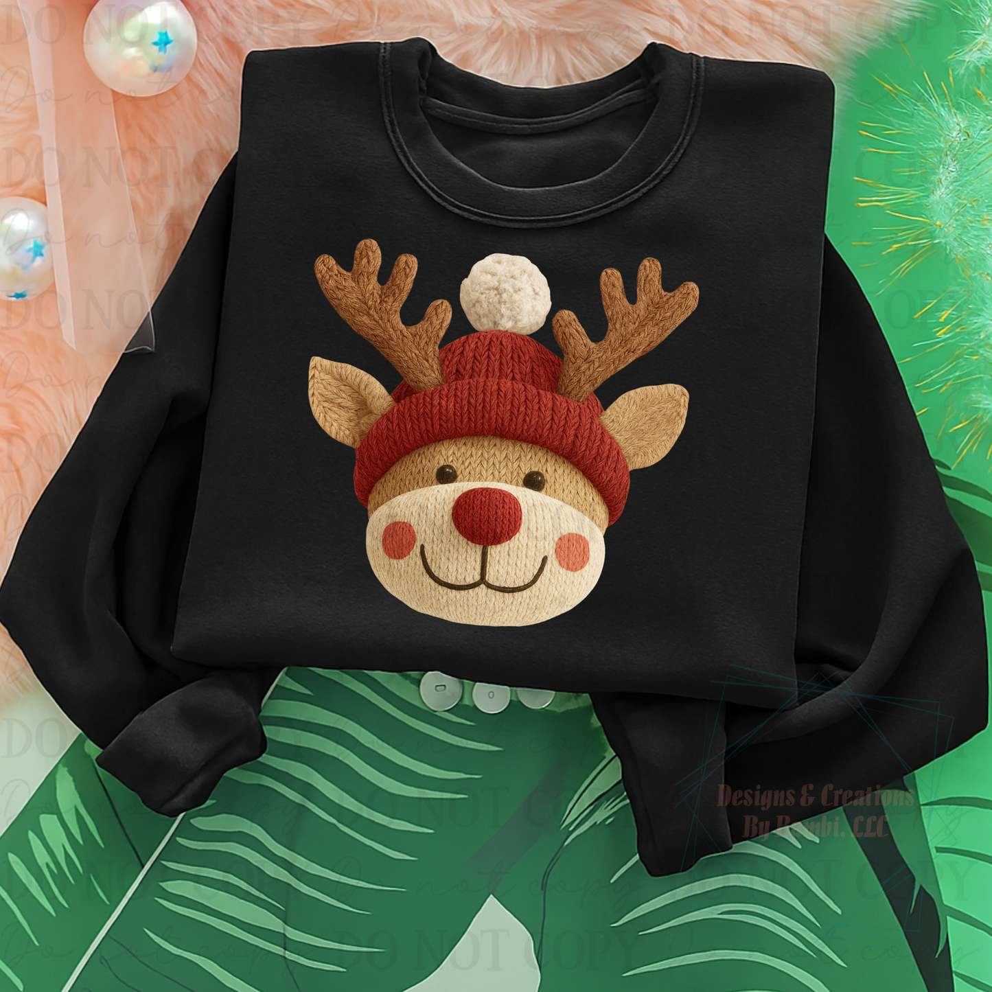 Faux Yarn Reindeer 6