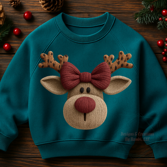 Faux Yarn Reindeer 7