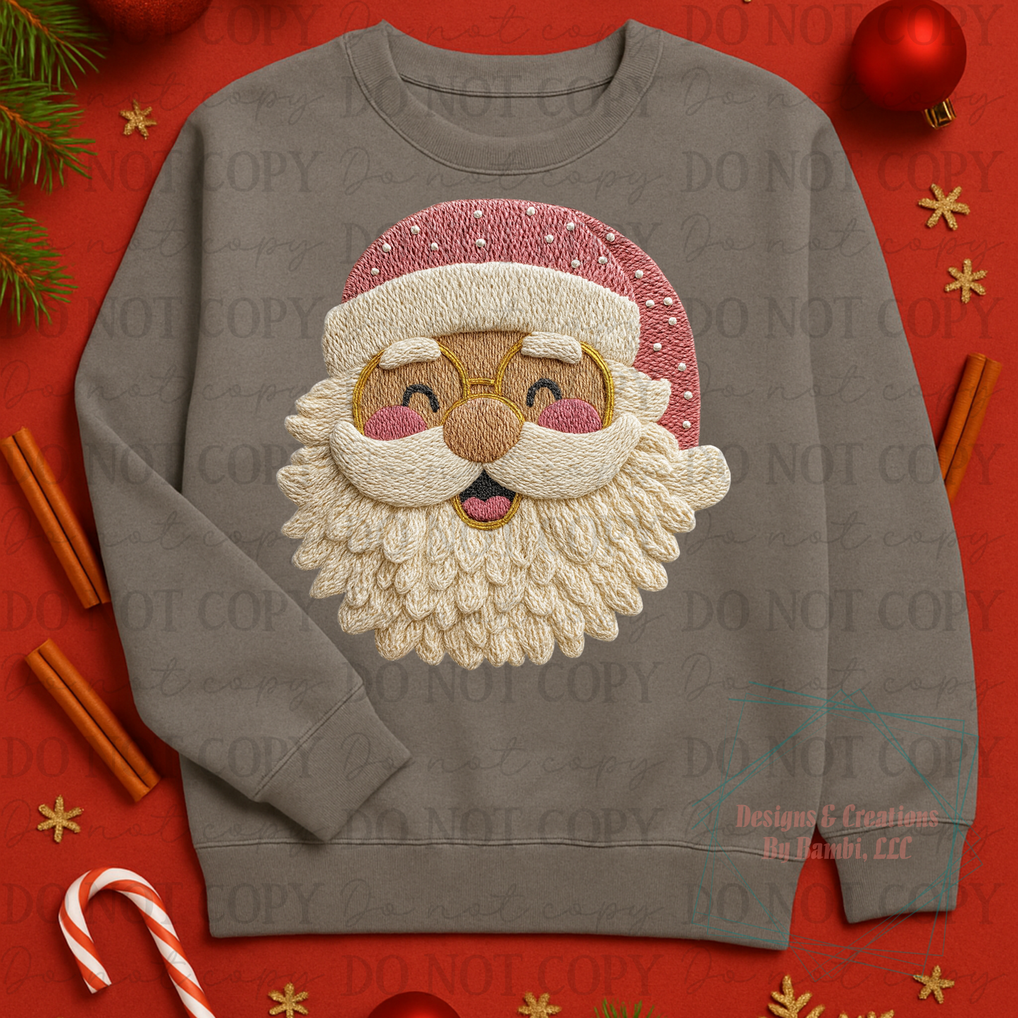 Faux Yarn Santa Faces Collab Bundle Collection