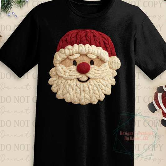 Faux Yarn Santa 11