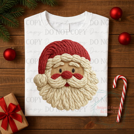 Faux Yarn Santa 12