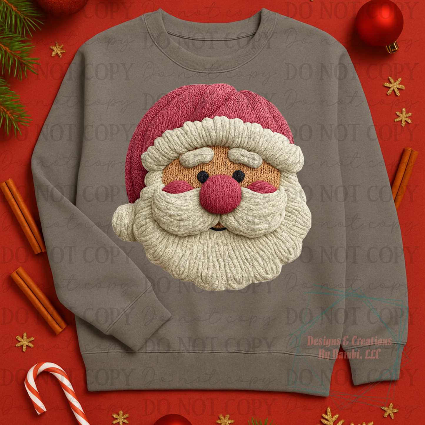 Faux Yarn Santa Faces Collab Bundle Collection