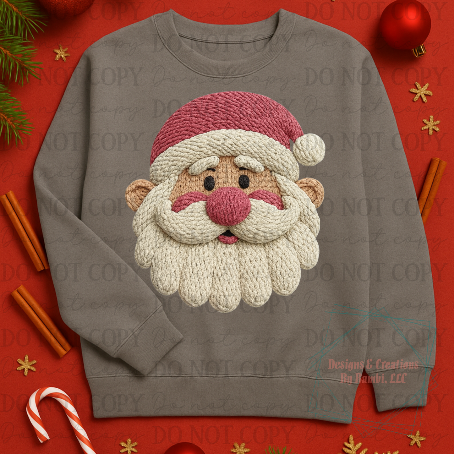 Faux Yarn Santa Faces Collab Bundle Collection