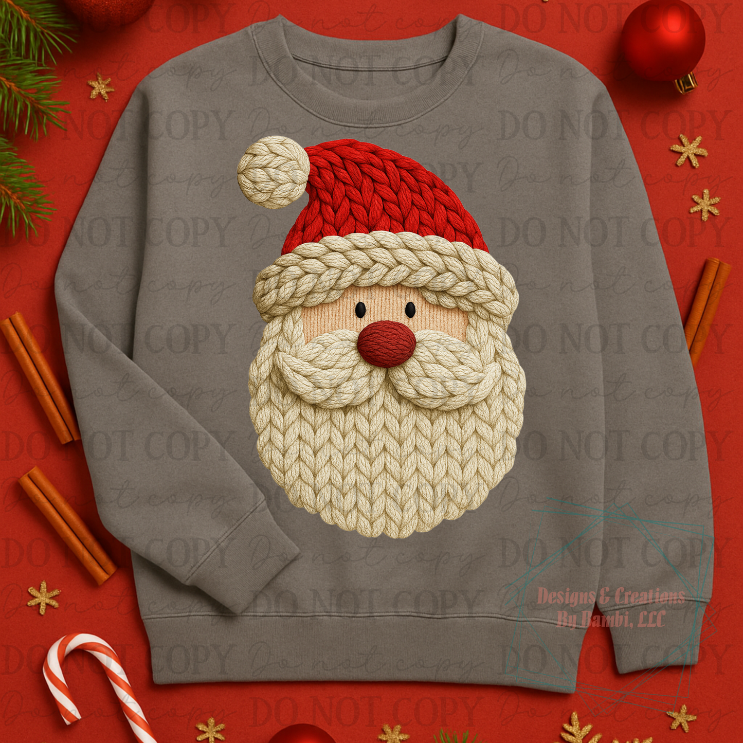 Faux Yarn Santa Faces Collab Bundle Collection