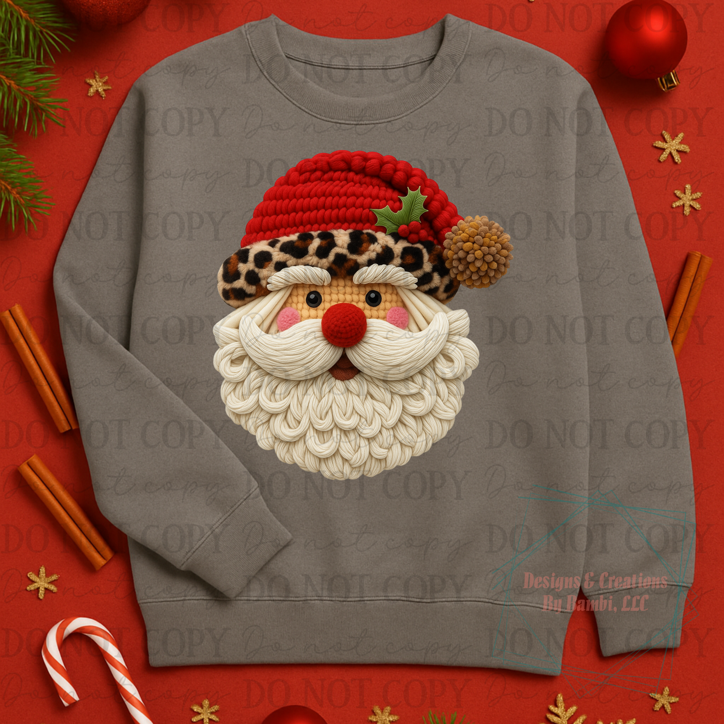 Faux Yarn Santa 2