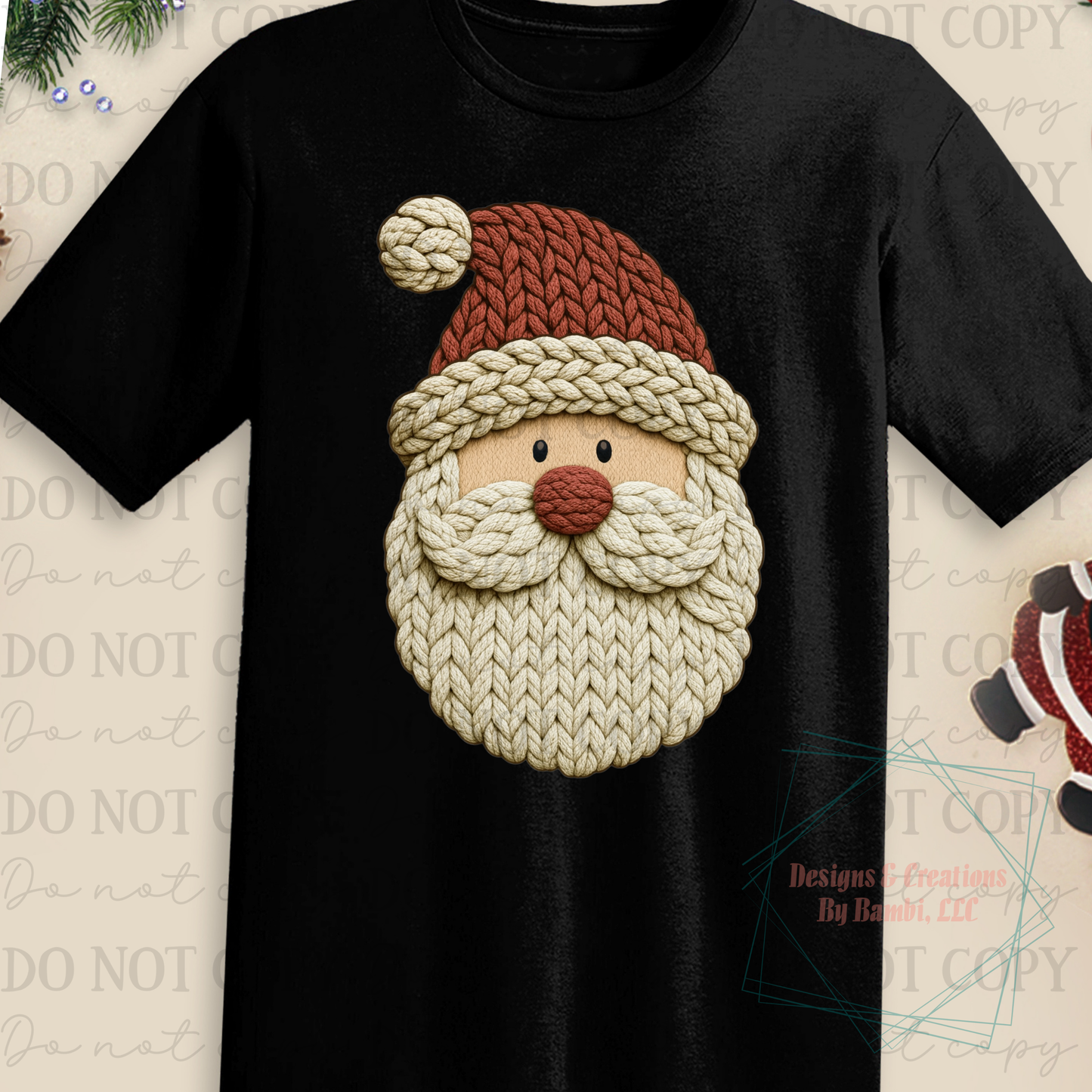 Faux Yarn Santa Faces Collab Bundle Collection