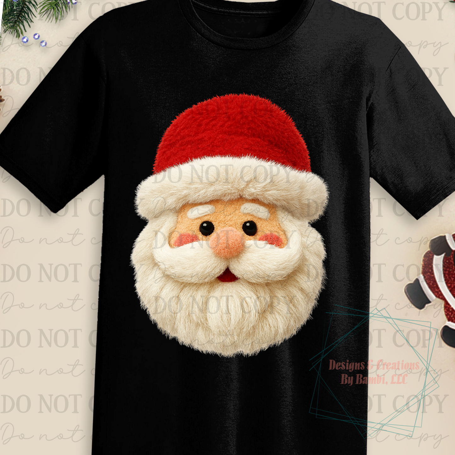 Faux Yarn Santa 4