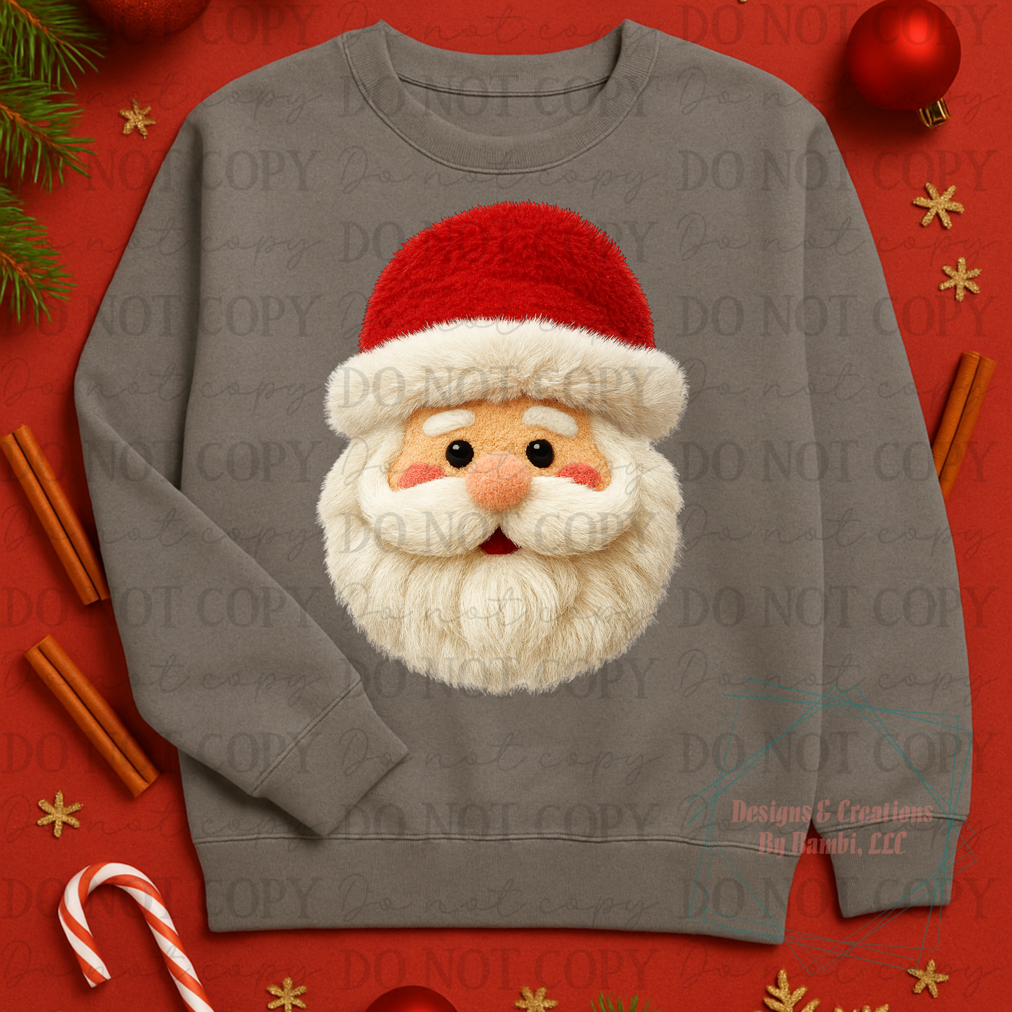 Faux Yarn Santa 4
