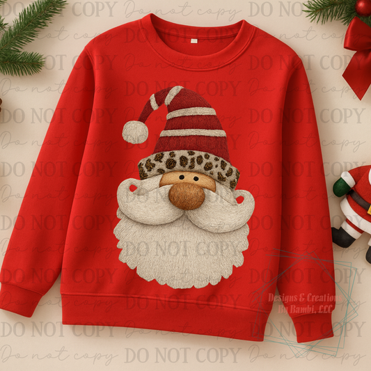 Faux Yarn Santa 5