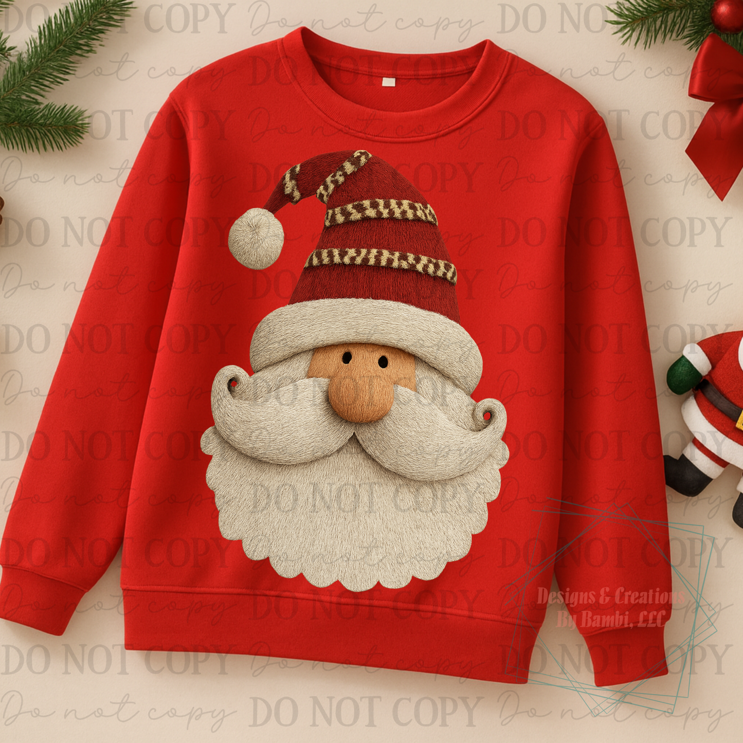 Faux Yarn Santa Faces Collab Bundle Collection