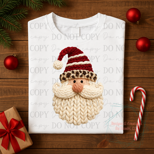 Faux Yarn Santa 7