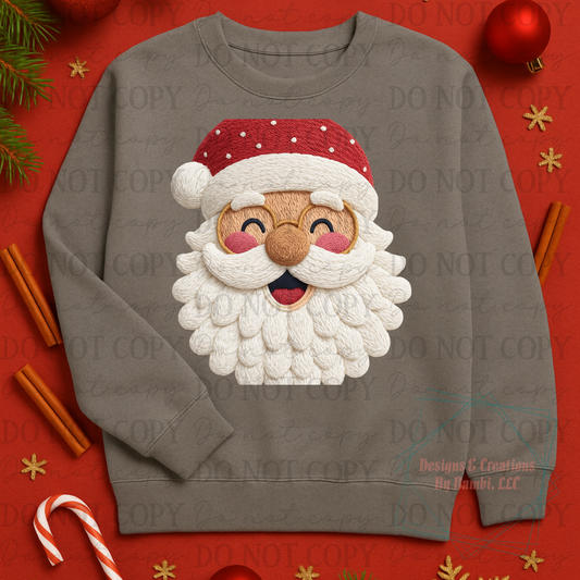 Faux Yarn Santa 8