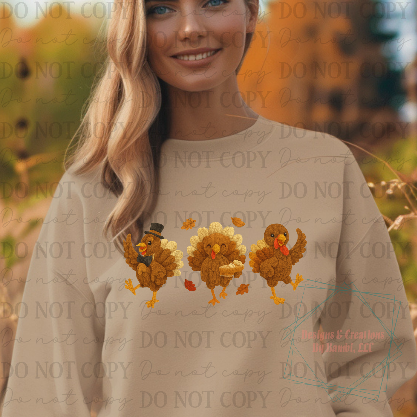 Faux Yarn Fall Turkey Bundle Collection