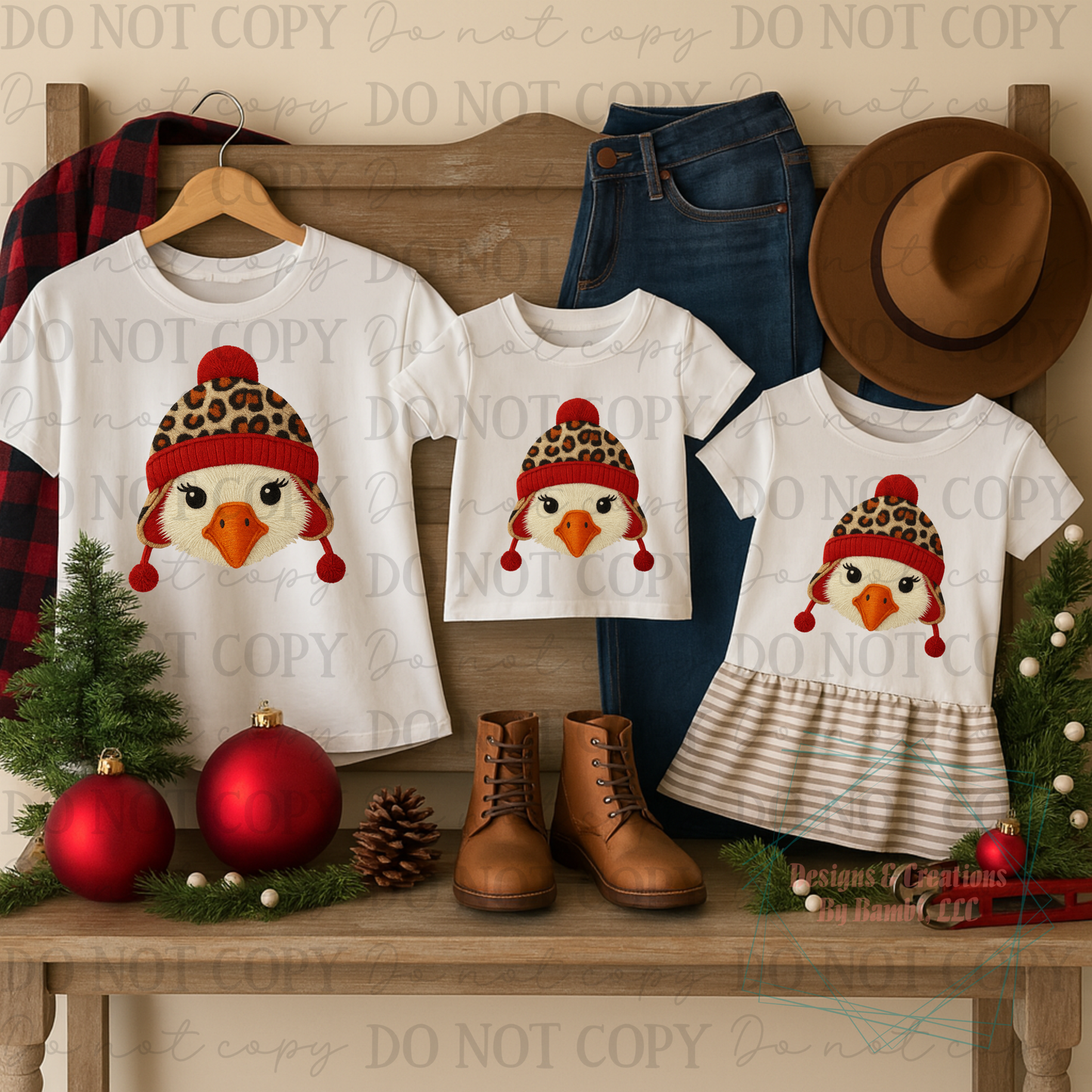 Faux Yarn Turkey with Leopard Hat