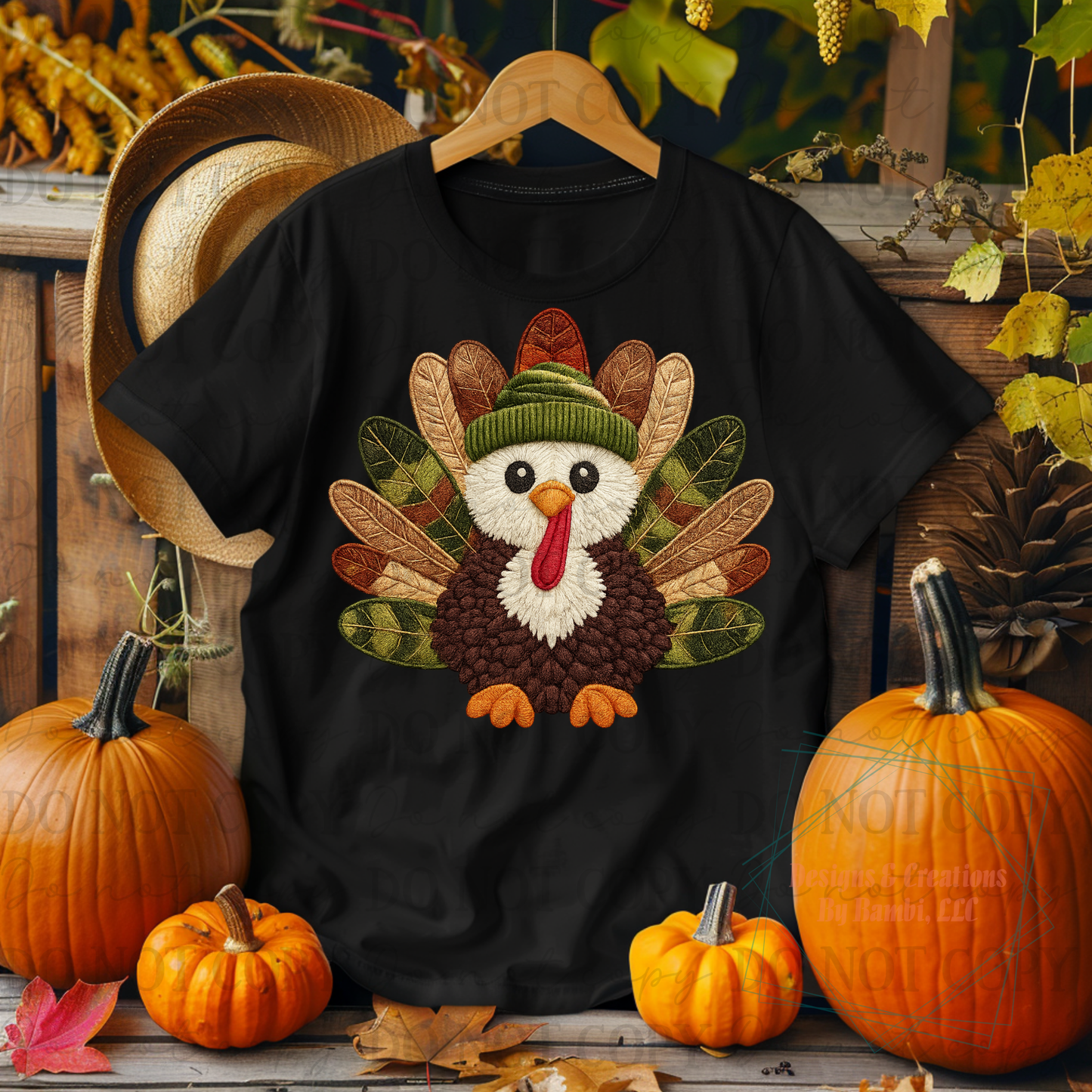 Faux Yarn and Embroidery Indian Turkey