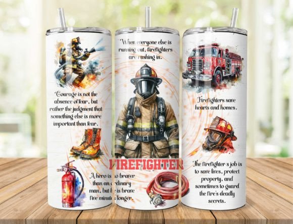 Firefighter Tribute Sublimation Tumbler