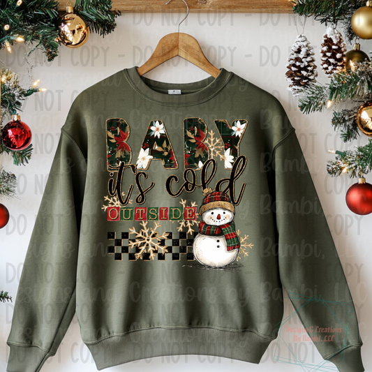 Floral Baby It's Cold Outside