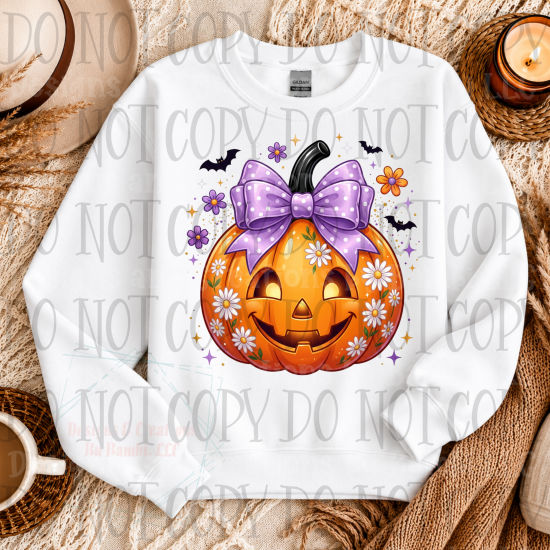 Floral Daisy Jack O Lantern