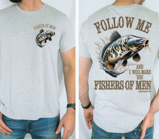 Follow Me, and I Will Make You Fishers of Men Faith   (Pocket/Back)