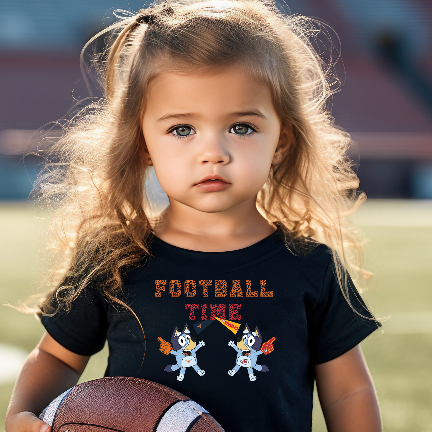 Football Time with Bluey Chiefs and Horns