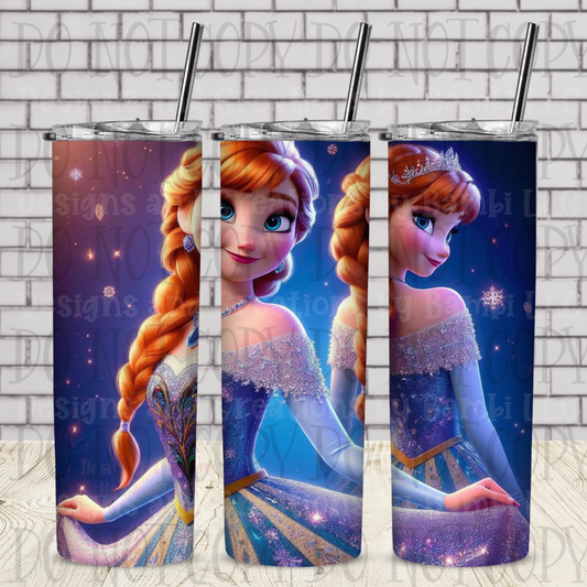 Frozen Anna 20 oz Sublimation Tumbler