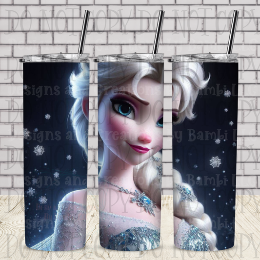 Frozen Elsa 20 oz Sublimation Tumbler