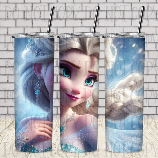 Frozen Elsa 20 oz Sublimation Tumbler