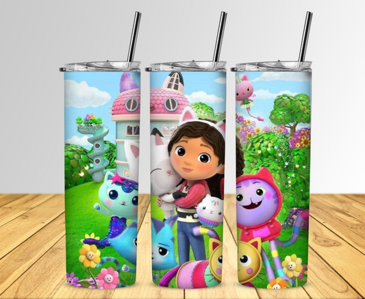 Gabby's Dollhouse and Friends Sublimation Tumbler