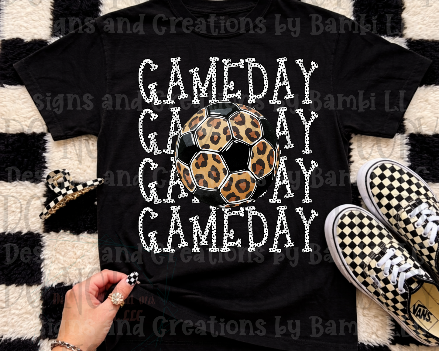 Game Day Stacked with Leopard Soccer Ball
