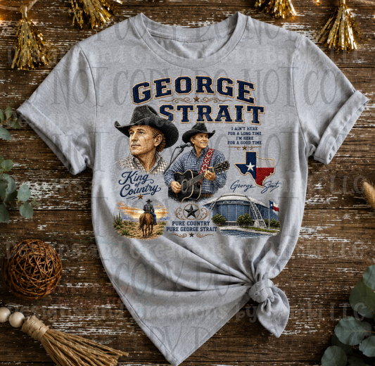 George Strait Faux Embroidery