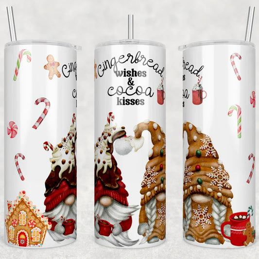 Gingerbread Wishes Sublimation Tumbler