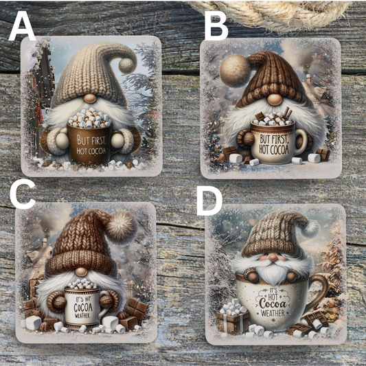Gnomes-Coffee-and Cocoa Coaster Set
