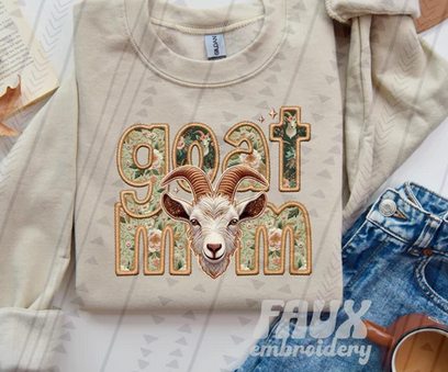 Farm Animals in Faux Embroidery Collection