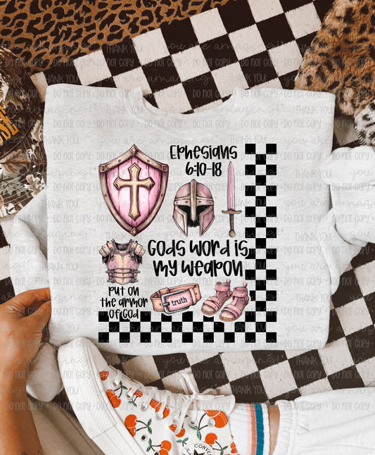God's Word Is My Weapon Pink