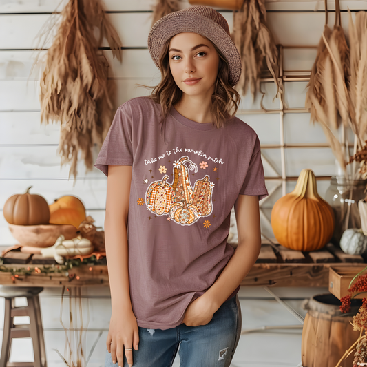 Gourds- Take Me To The Pumpkin Patch (White Font)