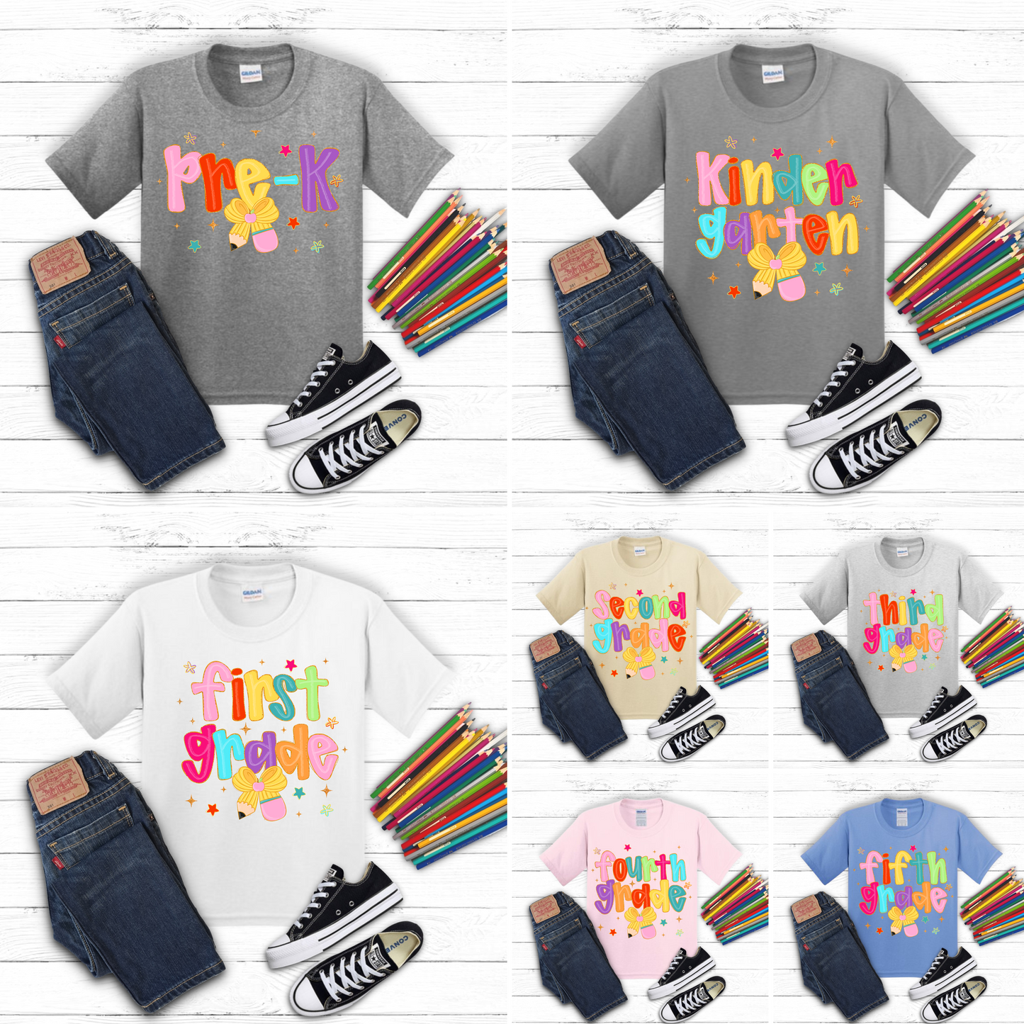 Grade Related With Pencil Back To School Collection