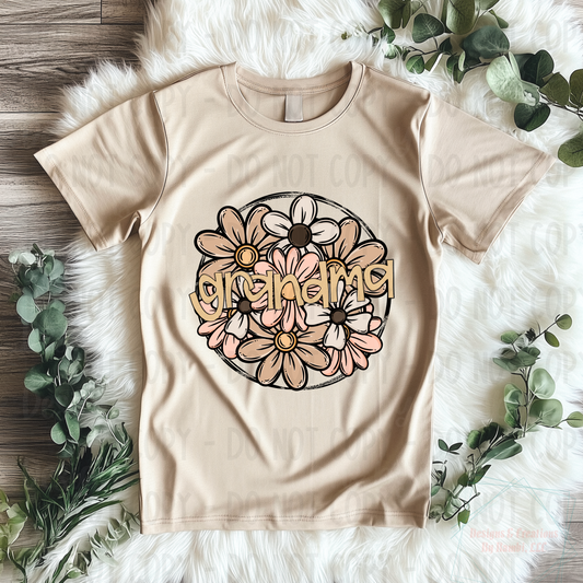 Neutral Floral Grandma Title