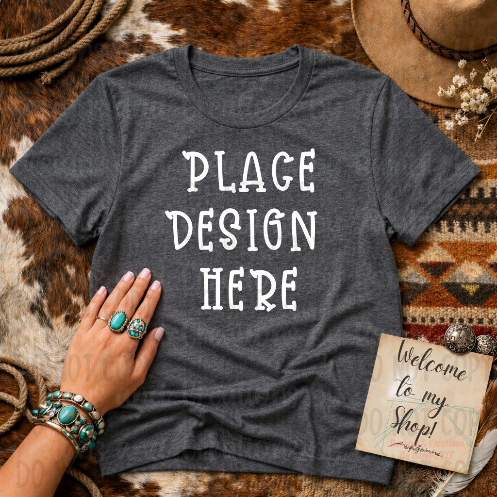 Rustic Western Style Gildan Apparel Mock Ups