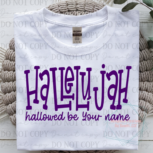 Hallelujah Royal Purple Font