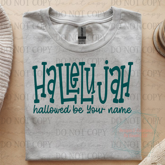 Hallelujah Teal Font