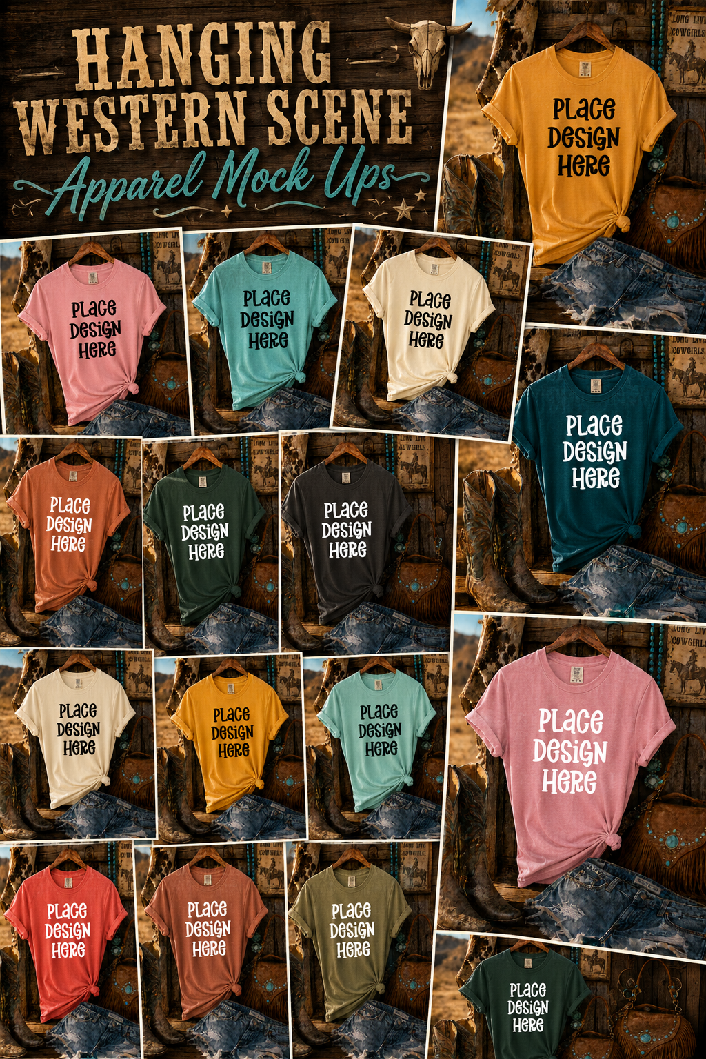 May-June-July Apparel Mock Up Drives (Large Variety of Themes, Brands, and Colors)