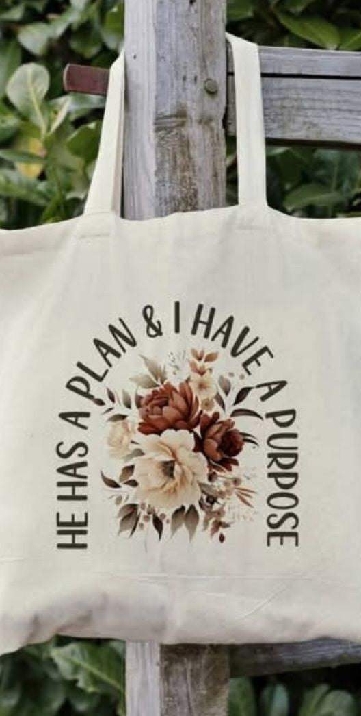He Has A Plan Book Bag