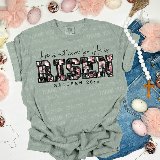 He Is Risen Quilted Floral