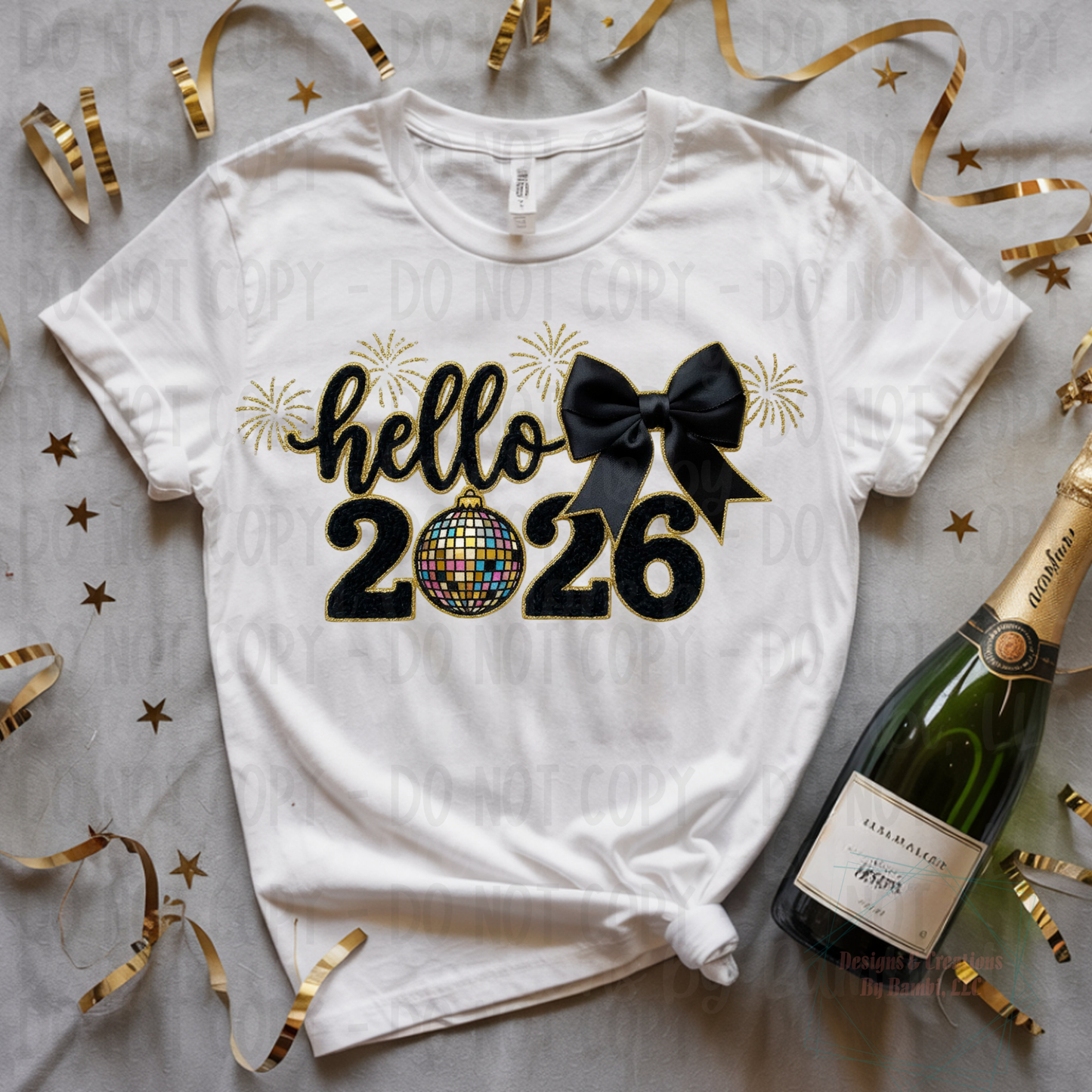 Hello 2026 Black and Gold