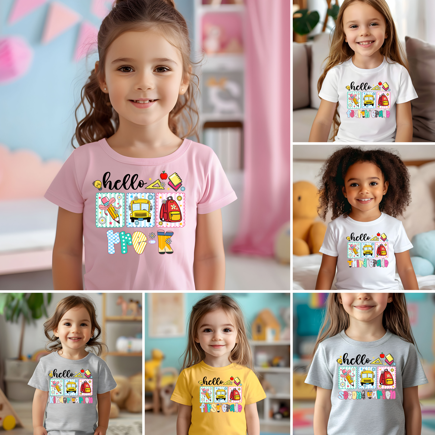 Hello Grade Trio Frame Back To School Collection