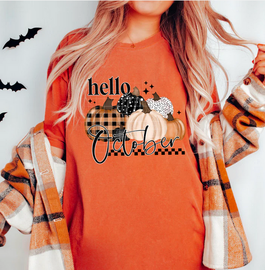 Hello October with Pumpkins