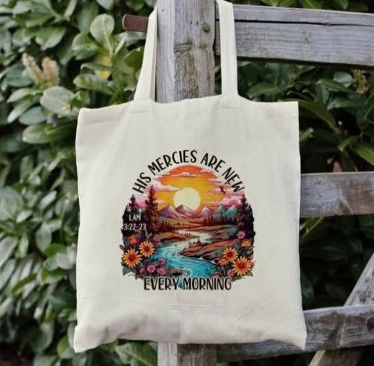 His Mercies Are New Book Bag