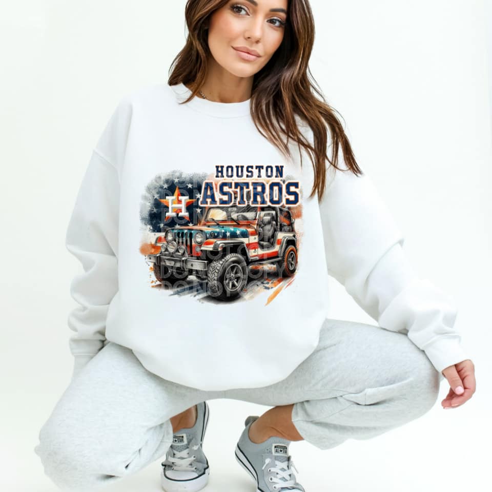 Houston Astros with Jeep