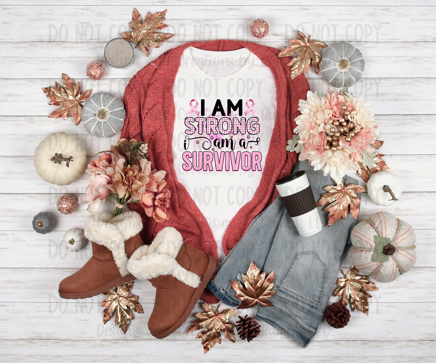 I Am Strong I am Survivor Breast Cancer