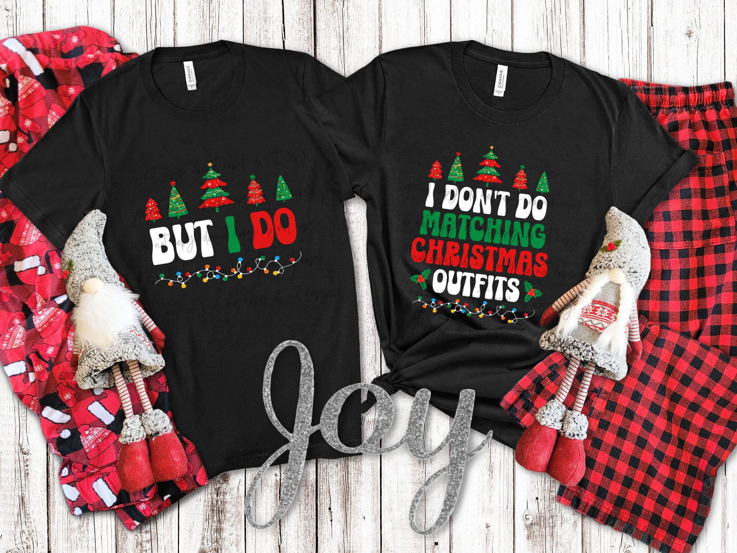 I Don't Do Matching Christmas Outfits with Lights Collection